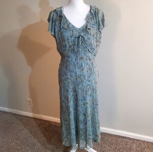 Cynthia Howie Maggy Boutique 100% Silk Dress Size 12 NWT